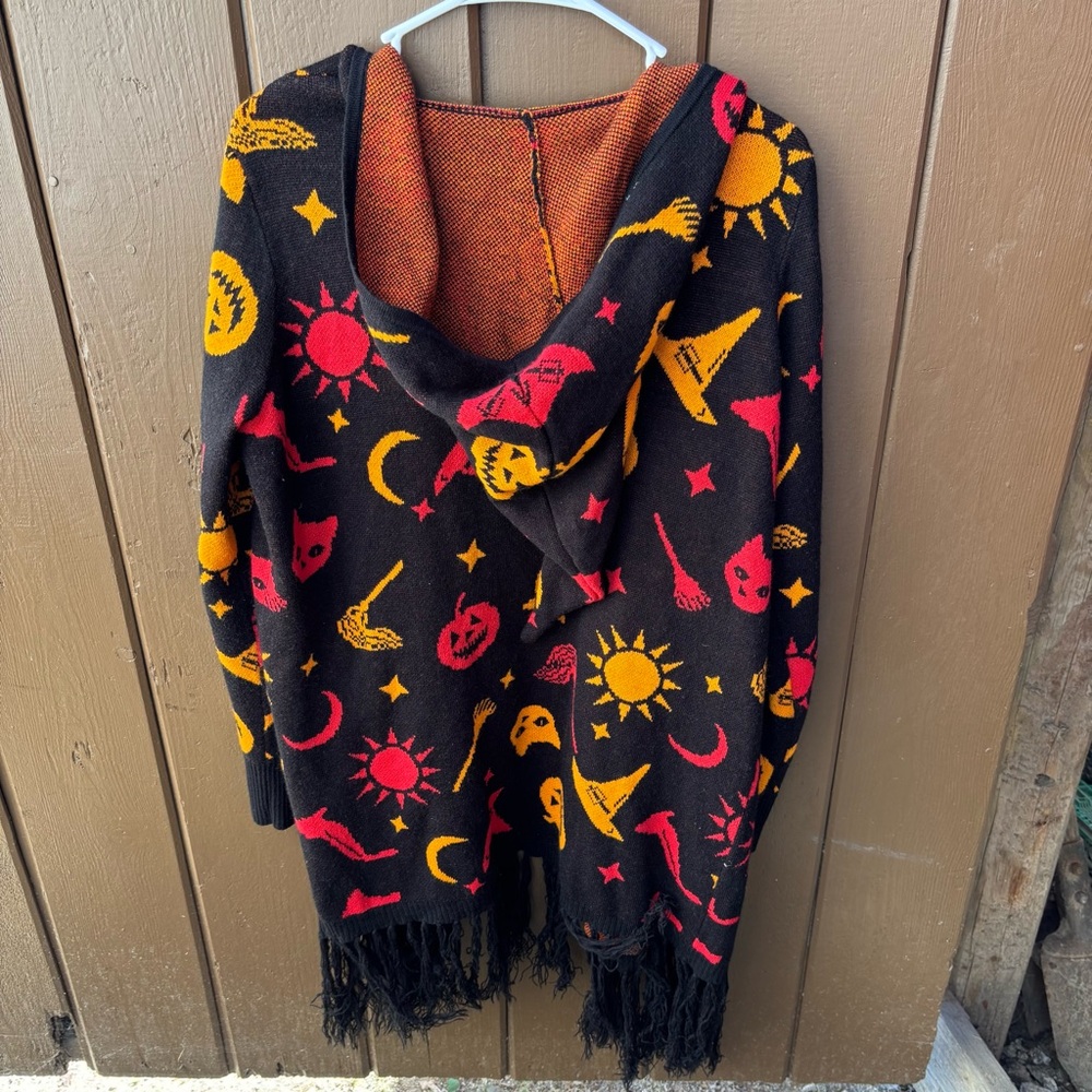 Her Universe Disney Hocus Pocus Dani Hooded Flyaway Cardigan Size L Halloween - Picture 6 of 12